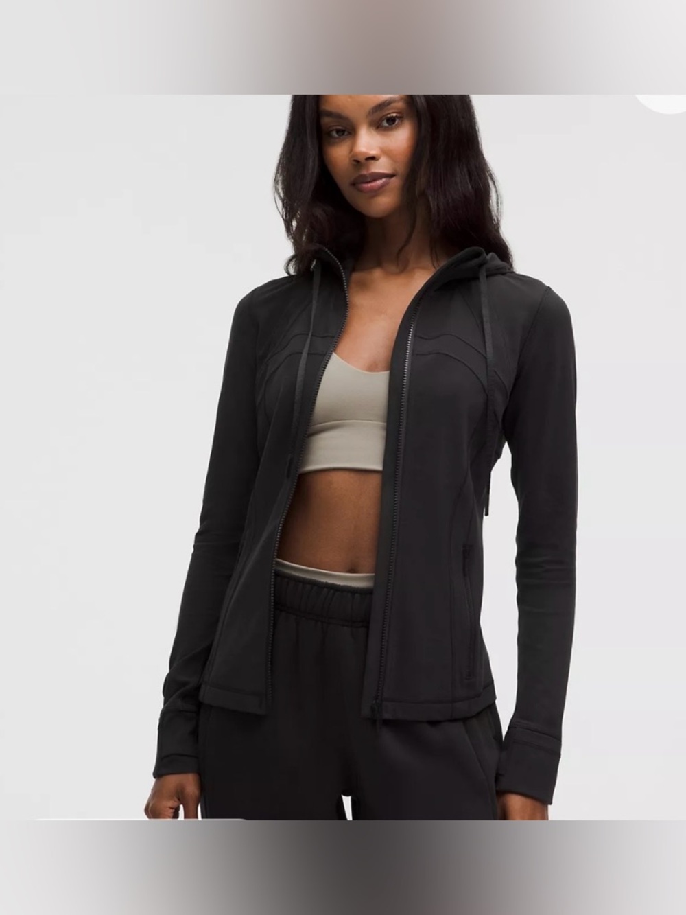 lululemon athletica Black Hooded Define Jacket